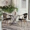 Flash Furniture Marseille French Bistro Stacking Chair w/Arms, Black Textilene and Bamboo Print Aluminum Frame, 2PK 2-SDA-ADS642108-BK-NAT-GG - alternate 8
